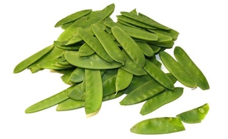 a collection of snow peas, pod peas